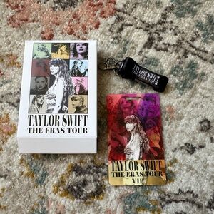 Taylor Swift Eras Tour VIP lanyard and holographic badge